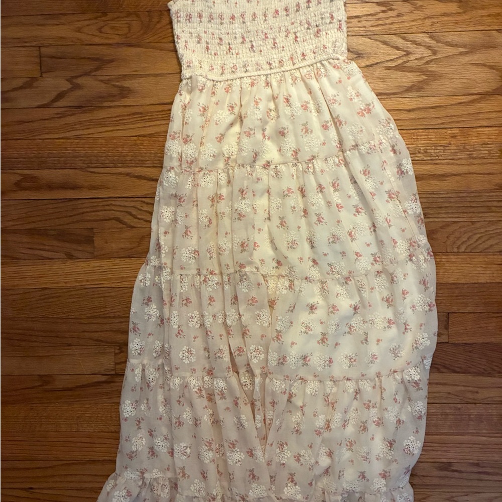 Neuflora Floral Cream Maxi Dress